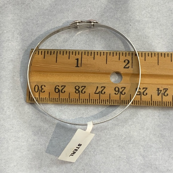 Sterling Silver Adjustable Ladybug Baby Bracelet - Picture 5 of 5